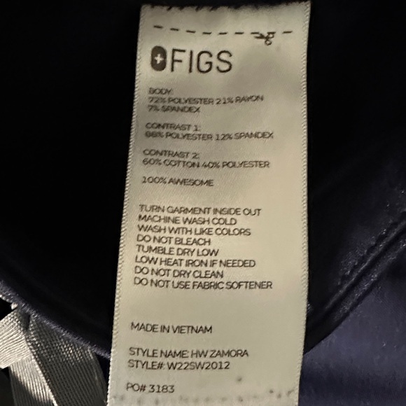 Figs Women's Dark Blue Jogger Pants - Picture 2 of 9